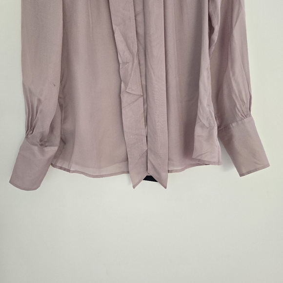 Brooks Brother Pink Silk Button Down Shirt with Neck Tie - Picture 2 of 11